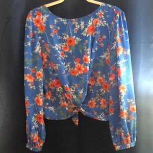 Floral Tie Top